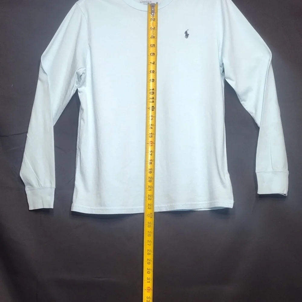 Polo Ralph Lauren Light Blue Long Sleeve Shirt size XL boys pre owned Exellent
